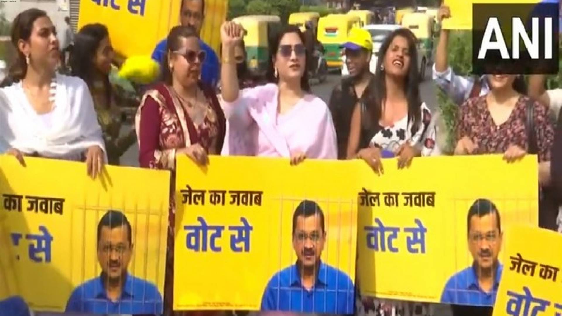 AAP's Transgender wing stages protest in Delhi, calls for release of Arvind Kejriwal